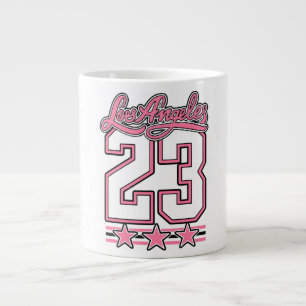 Los Angeles 23 Roze Esthetische Koffiemok Grote Koffiekop
