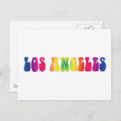 Los Angeles 60's Tie Dye Blank Art Briefkaart (Voorkant / Achterkant)