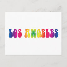 Los Angeles 60's Tie Dye Blank Art Briefkaart