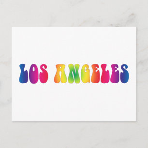 Los Angeles 60's Tie Dye Blank Art Briefkaart