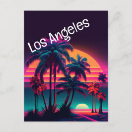 Los Angeles 80's Vibe Briefkaart