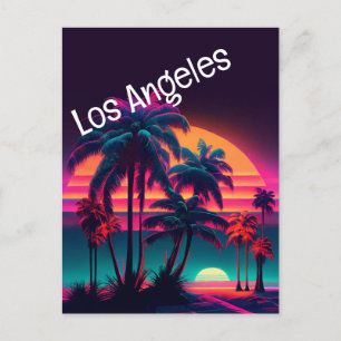 Los Angeles 80's Vibe Briefkaart