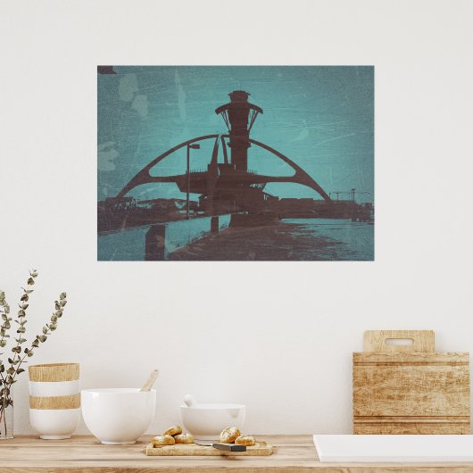 Los Angeles Airport LAX Poster (Keuken)