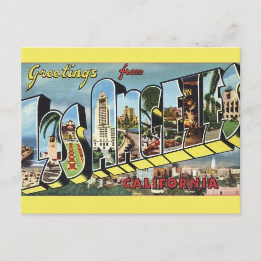 Los Angeles Antiek Briefkaart (Voorkant)