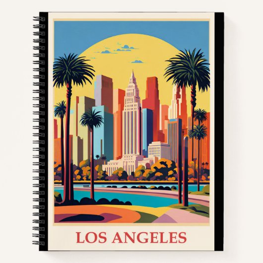 Los Angeles, Art Deco illustratie, Notitieboek (Voorkant)