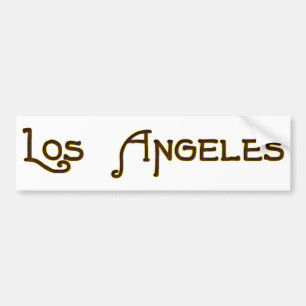 Los Angeles Art Deco Logo Bumpersticker