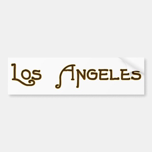 Los Angeles Art Deco Logo Bumpersticker (Voorkant)