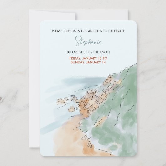 Los Angeles Bachelorette Kaart (Voorkant)