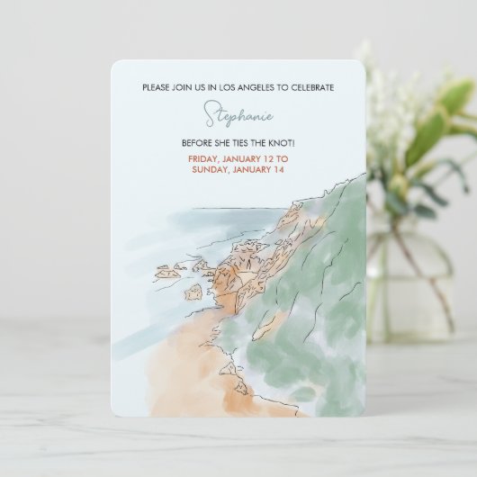 Los Angeles Bachelorette Kaart (Staand voorkant)