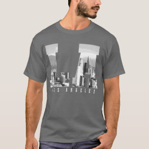 Los Angeles Baseball Skyline California Player Coa T-shirt