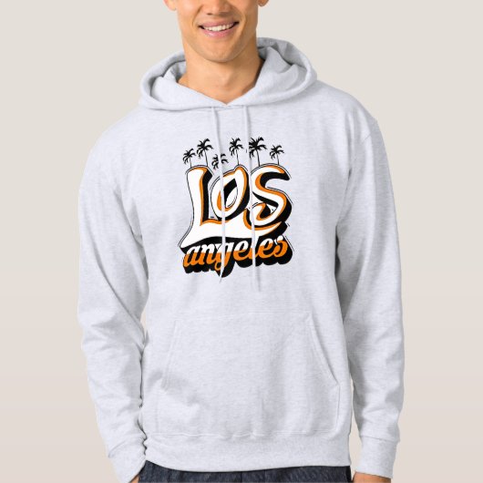 Los Angeles Basic Hooded Sweatshirt – Iconische st (Voorkant)