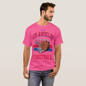 Los Angeles Basketbal Varsity Style T-shirt (Voorkant volledig)