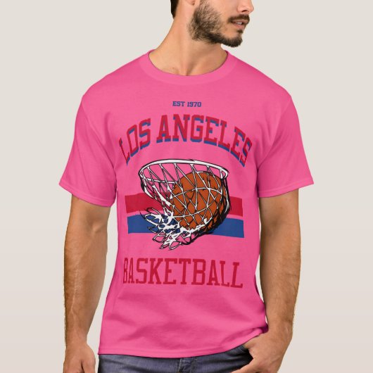 Los Angeles Basketbal Varsity Style T-shirt (Voorkant)