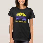 Los Angeles Basketball B Ball City California Stat T-shirt (Voorkant)