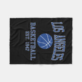 Los Angeles Basketball Fleece Deken (Voorkant (Horizontaal))