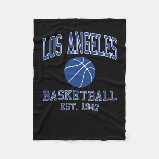 Los Angeles Basketball Fleece Deken (Voorkant)
