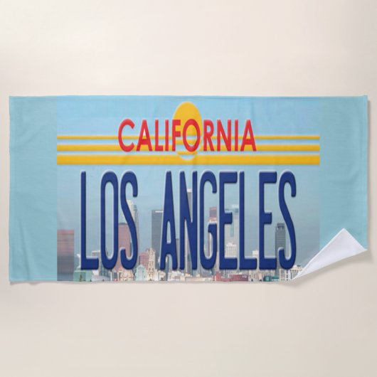 Los Angeles Beach Towel Strandlaken (Voorkant)