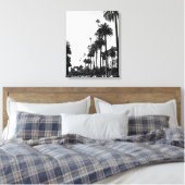 Los Angeles Beverly Hills Zwart-wit Canvas Afdruk (Insitu (Slaapkamer))