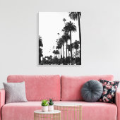 Los Angeles Beverly Hills Zwart-wit Canvas Afdruk (Insitu (Woonkamer))