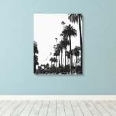 Los Angeles Beverly Hills Zwart-wit Canvas Afdruk (Insitu (Houten vloer))