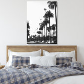 Los Angeles Beverly Hills Zwart-wit Canvas Afdruk (Insitu (Slaapkamer))