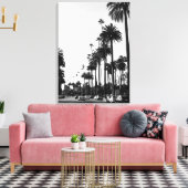 Los Angeles Beverly Hills Zwart-wit Canvas Afdruk (Insitu (Woonkamer))