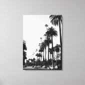 Los Angeles Beverly Hills Zwart-wit Canvas Afdruk (Voorkant)