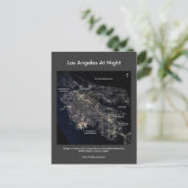 Los Angeles bij nacht Briefkaart (Staand voorkant)