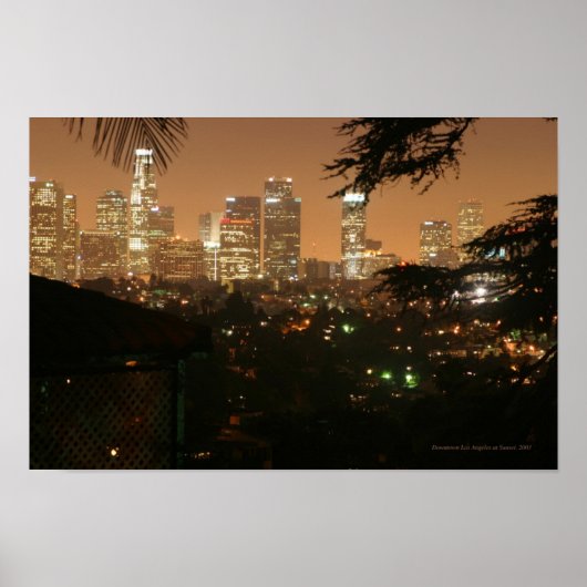 Los Angeles bij Night Poster (Voorkant)
