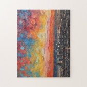 Los Angeles bij zonsondergang Abstract Legpuzzel (Verticaal)