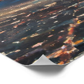 Los Angeles bij zonsondergang Abstract unframed Poster (Hoek)