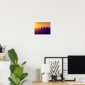 Los Angeles bij zonsondergang Poster (Thuiskantoor)