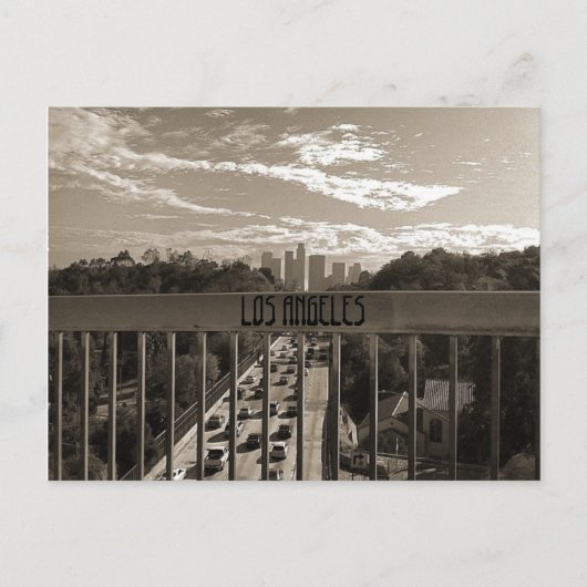 LOS ANGELES BLACK&WHITE BRIEFKAART (Voorkant)