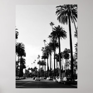Los Angeles Black & White Photography Poster Print