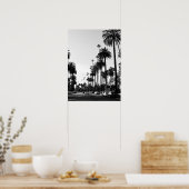 Los Angeles Black & White Photography Poster Print (Keuken)