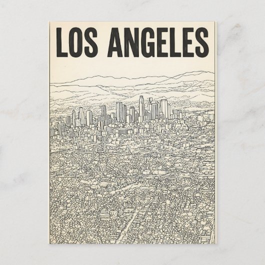 Los Angeles Briefkaart (Voorkant)