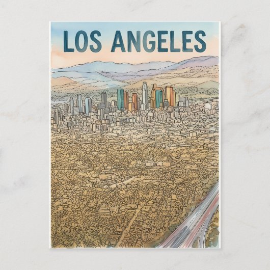 Los Angeles Briefkaart (Voorkant)