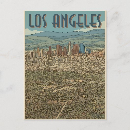 Los Angeles Briefkaart (Voorkant)