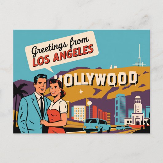 Los angeles briefkaart (Voorkant)
