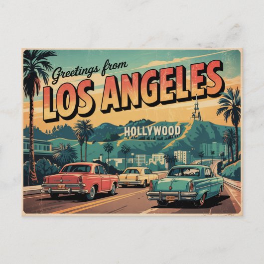 Los Angeles Briefkaart (Voorkant)