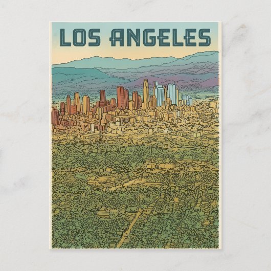Los Angeles Briefkaart (Voorkant)