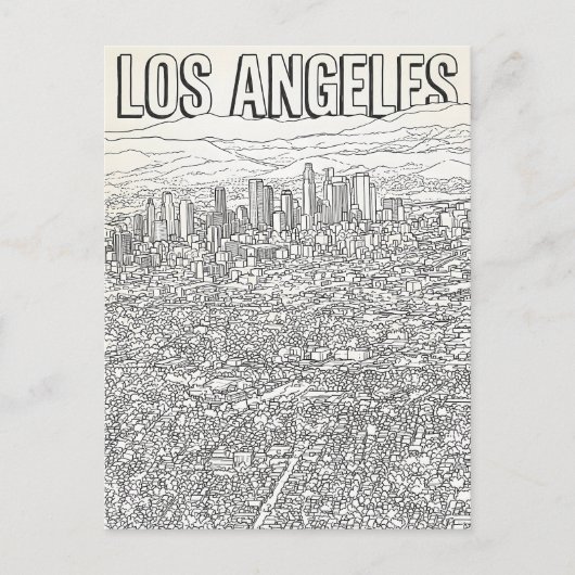 Los Angeles Briefkaart (Voorkant)