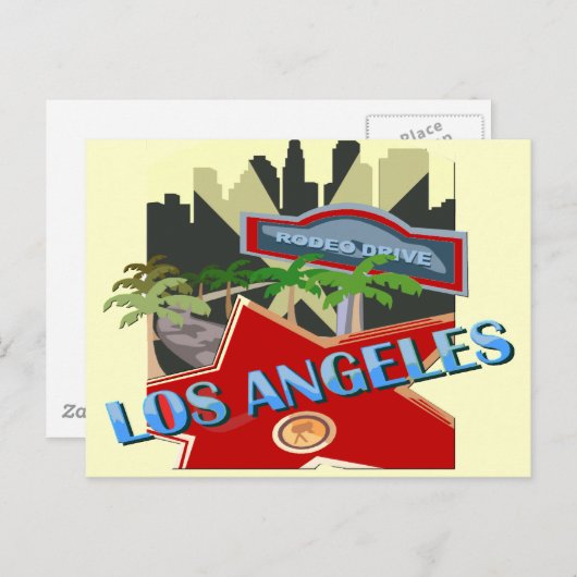 Los Angeles Briefkaart (Voorkant / Achterkant)