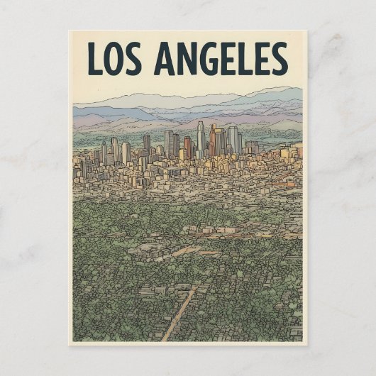 Los Angeles Briefkaart (Voorkant)