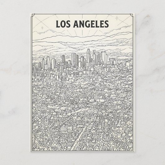 Los Angeles Briefkaart (Voorkant)