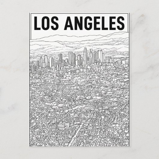 Los Angeles Briefkaart (Voorkant)