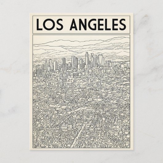 Los Angeles Briefkaart (Voorkant)