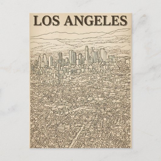 Los Angeles Briefkaart (Voorkant)
