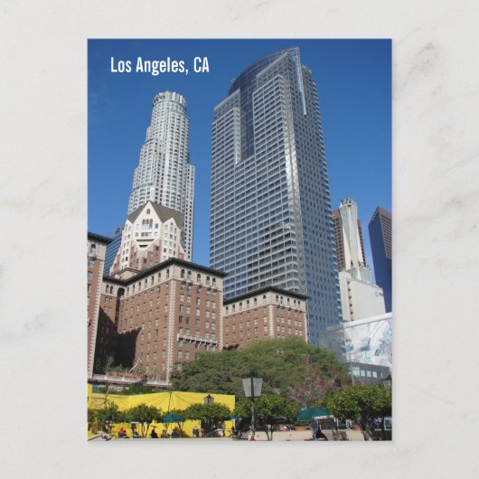 Los Angeles Briefkaart in de binnenstad. (Voorkant)