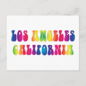 Los Angeles CA 60s Stropdas-Dye Briefkaart (Voorkant)